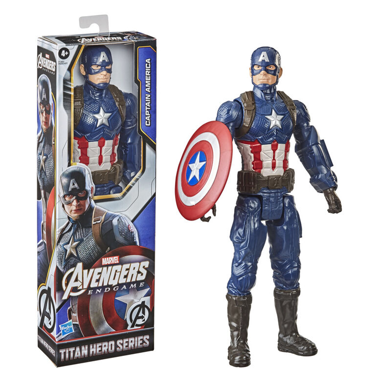 Marvel Avengers Titan Hero Series Collectible Captain America Action Figure