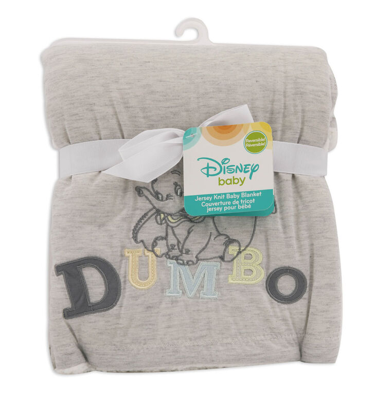 Disney Baby Couverture de tricot jersey pour bébé- Dumbo