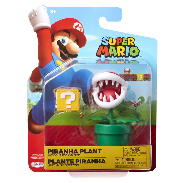 World of Nintendo 4" Figures - Piranha Plant with Question Block