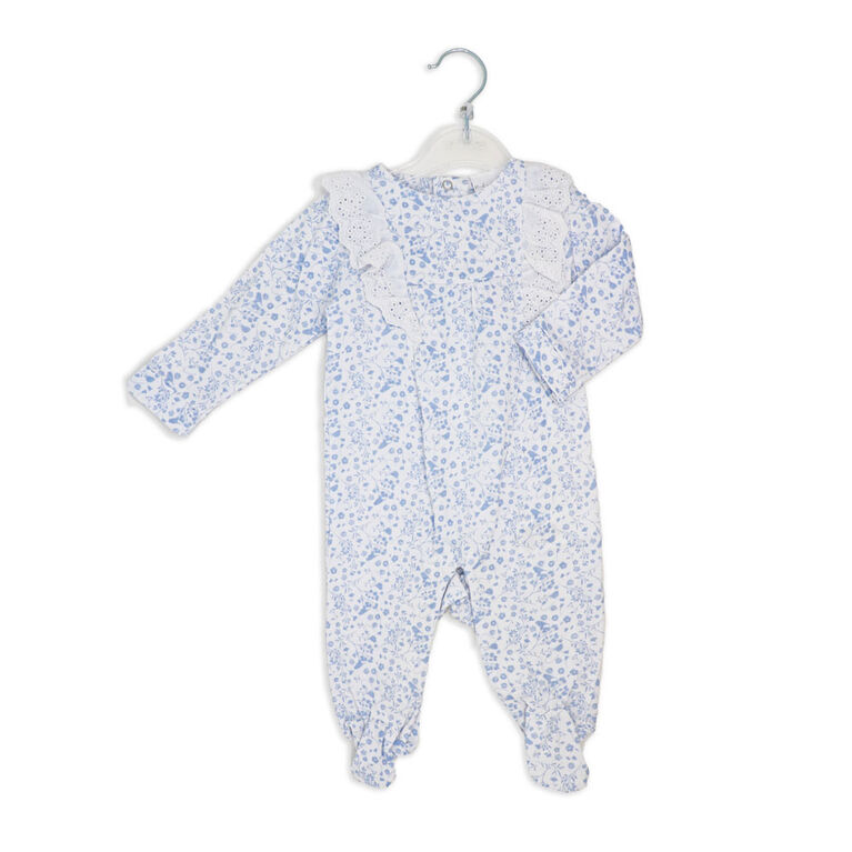 Rock a Bye Baby  Blue Sleepsuit 9-12M