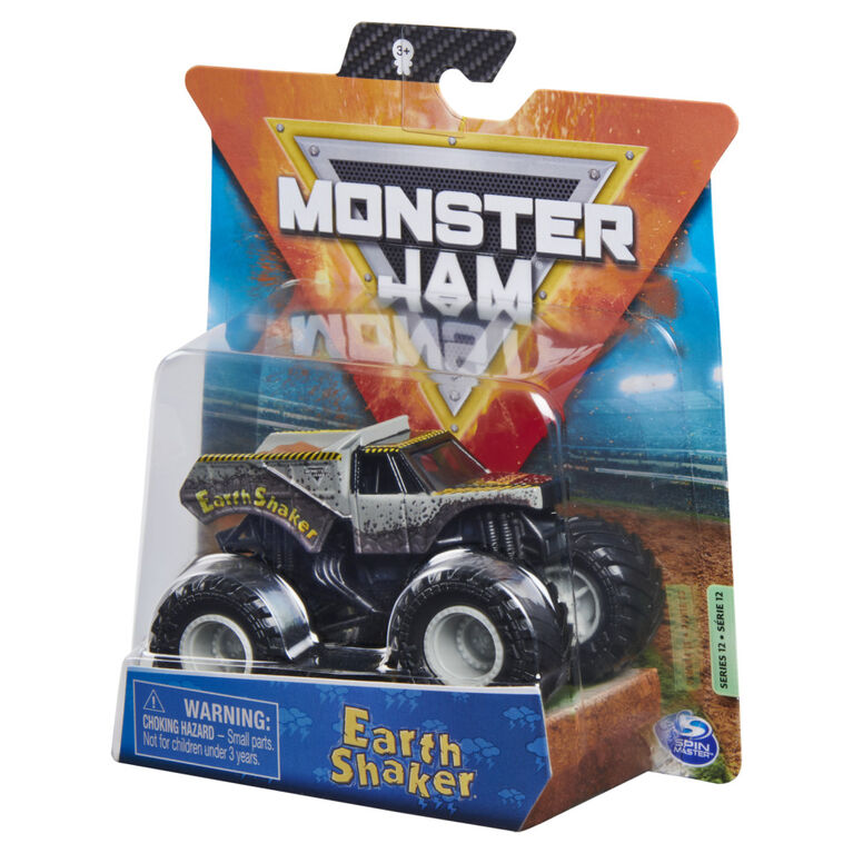 Monster Jam, Official Earth Shaker Monster Truck, Die-Cast Vehicle, Over Cast Series, 1:64 Scale