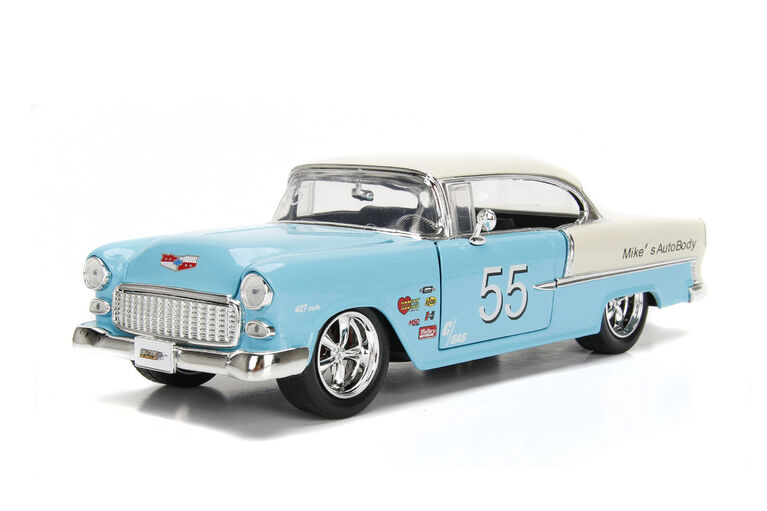 1:24 Big Time Muscle Diecast - 1955 Chevy Bel Air-Hard Top
