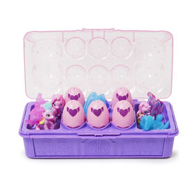 Hatchimals CollEGGtibles, Unicorn Family Carton with Surprise Playset, 10 Characters and 2 Accessories
