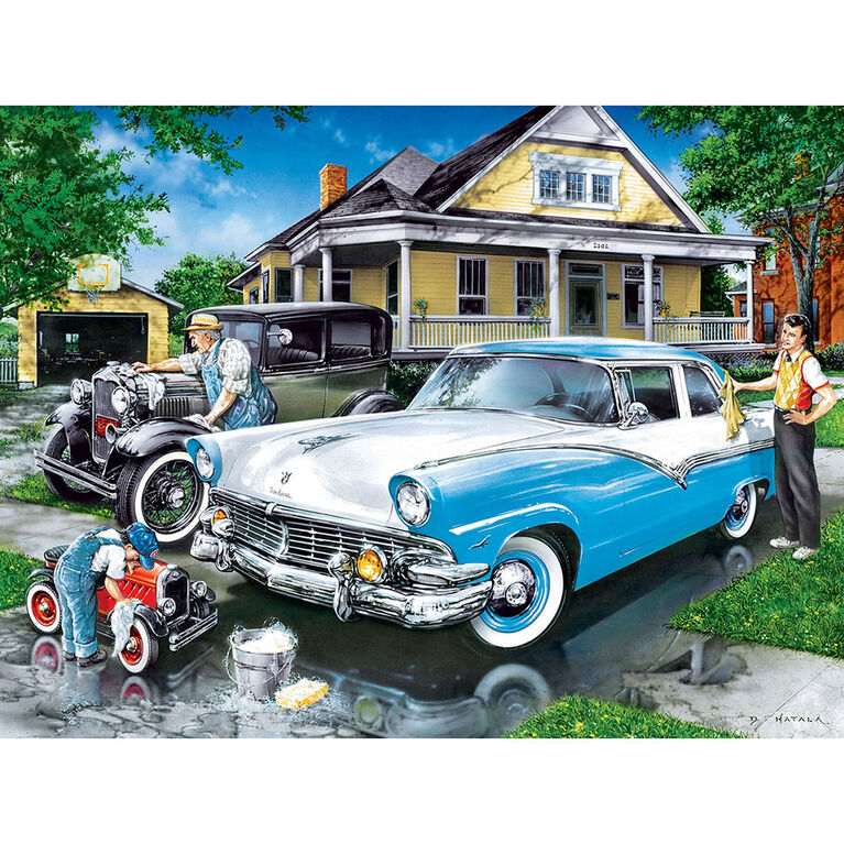 Family Hour Three Generations Large 400 Piece EZGrip Jigsaw Puzzle by Dan Hatala