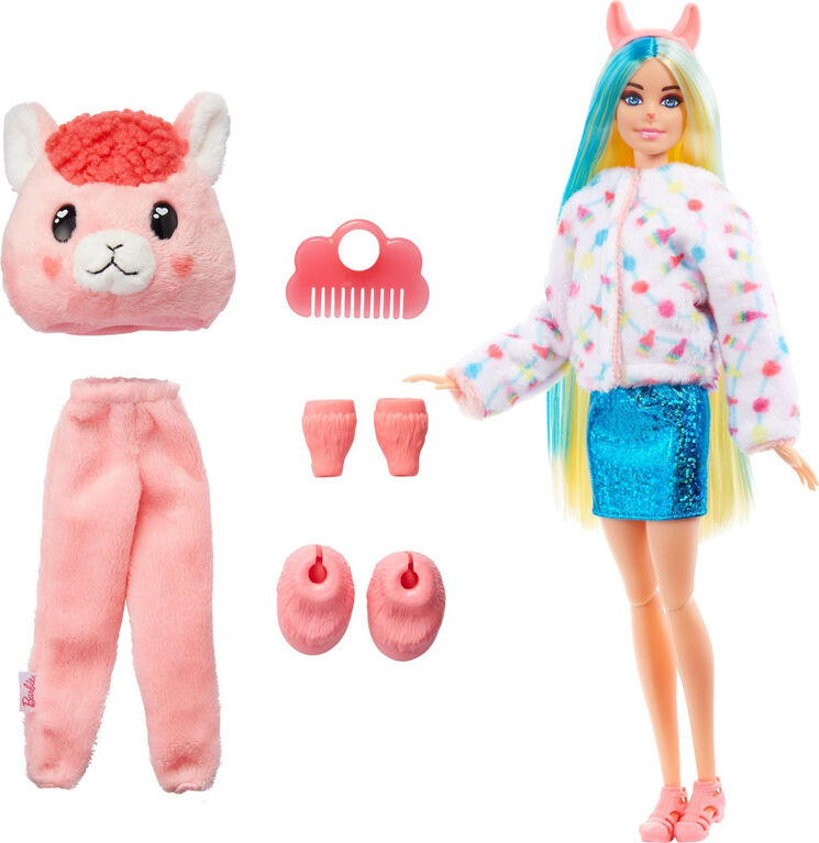 Barbie-Poupée Cutie Reveal-Costume de lama et 10 surprises
