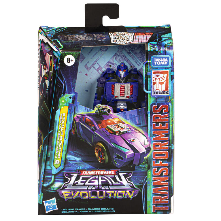 Transformers Generations Legacy Evolution, figurine Cyberverse Universe Shadow Striker classe Deluxe de 14 cm