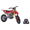 Supercross, authentique réplique de moto en métal moulé à l'échelle 1:10 avec figurine du motocycliste Ken Roczen et socle d'exposition