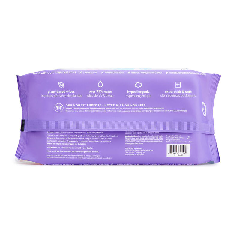 The Honest Company - Baby Wipes - Rose Blossom - 72 Count
