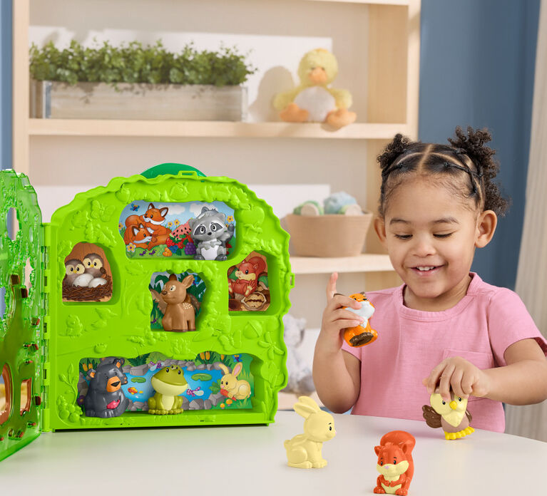 Fisher-Price Little People Forest Friends Carry Case Toddler Playset with Figures, 9 Pieces