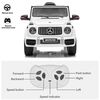 Voltz Toys Mercedes-Benz AMG G63 with Remote, White