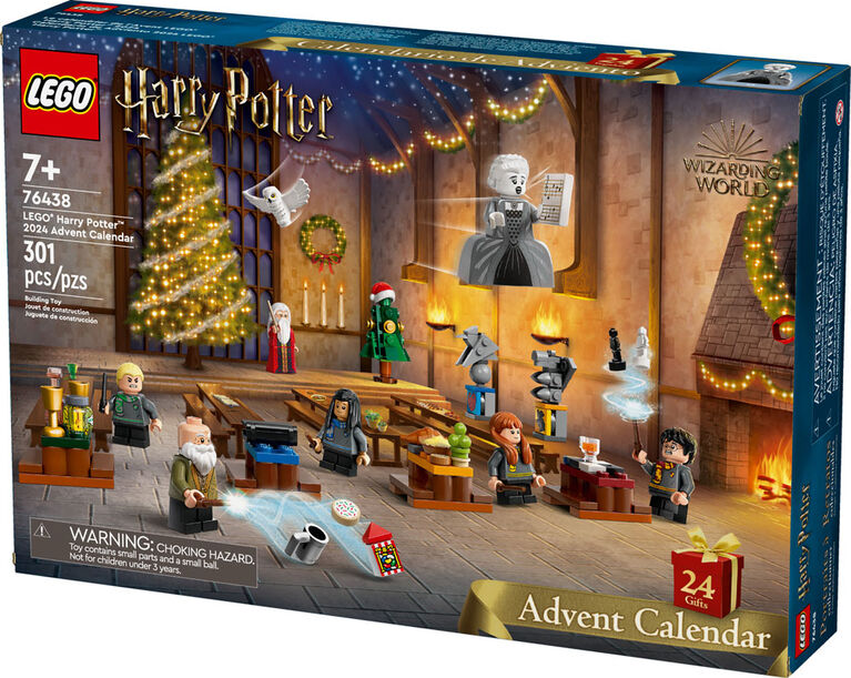 LEGO Harry Potter 2024 Advent Calendar, Holiday Countdown Gift, Toy Includes Harry Potter Figures, 76438