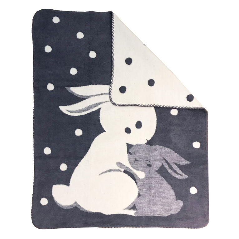 Couverture Jacquard Koala Baby - Crème/Gris Lapin