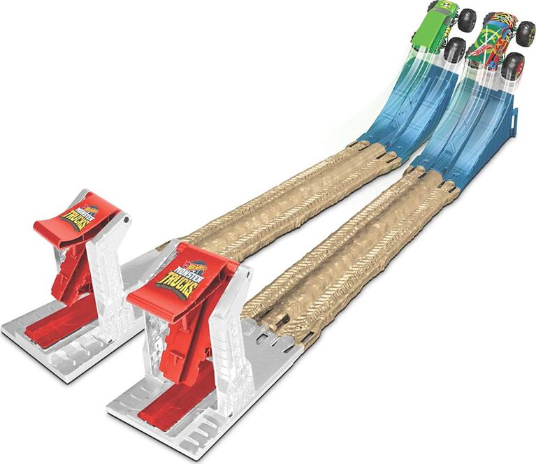 Hot Wheels Monster Trucks Double Destruction Play Set
