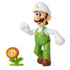 Nintendo 4" Figure: Fire Luigi with Fire Flower