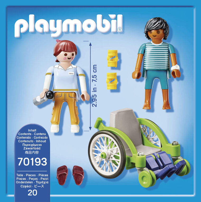Patient en fauteuil roulant  - Playmobil