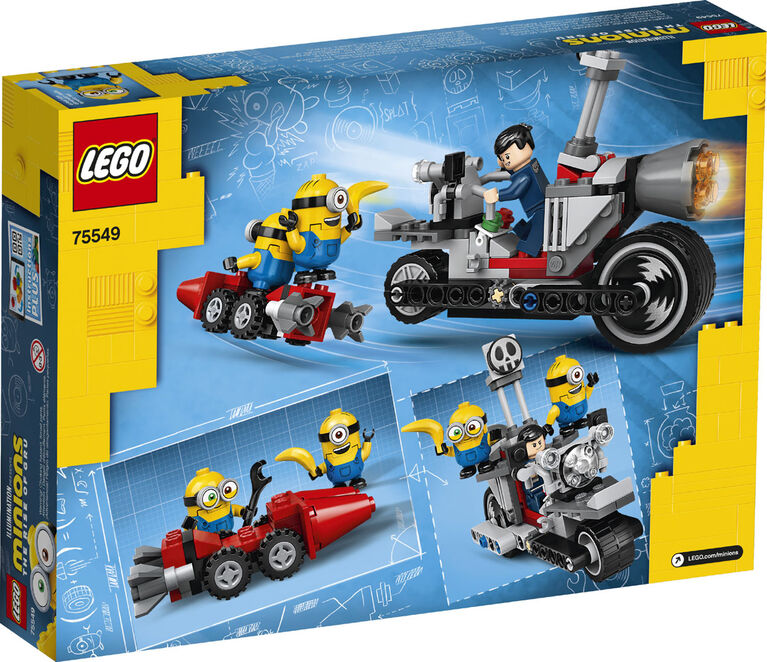 LEGO Minions La course-poursuite en moto 75549 (136 pièces)