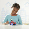 Marvel Spidey and His Amazing Friends, figurine Miles Morales avec Techno-quad
