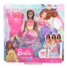 Coffret-cadeau Déguisements ​Barbie Dreamtopia, environ 31 cm (12 po), brunette avec 3 vêtements