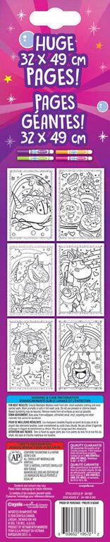 Crayola Posters Pages and Marker Set, Uni-Creatures