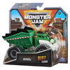 Monster Jam, Official Axel Dirt Squad Dump Truck Monster Truck with Moving Parts, 1:64 Scale Die-Cast Vehicle