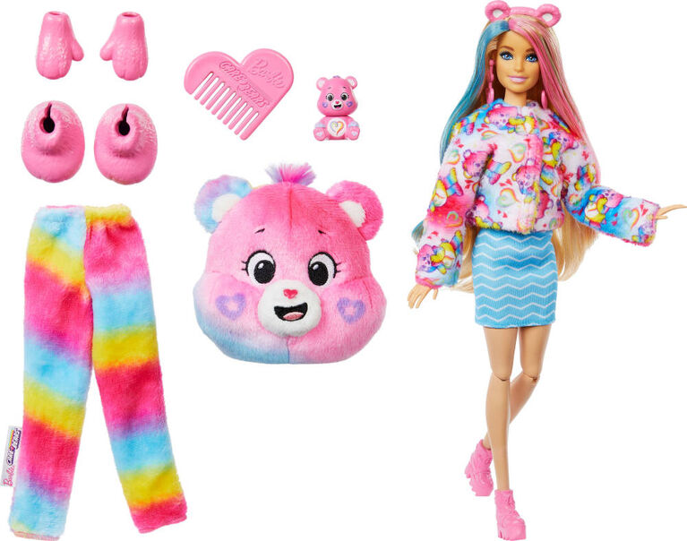 Barbie-Poup&eacute;e Barbie Cutie Reveal Bisounours-avec 10 surprises