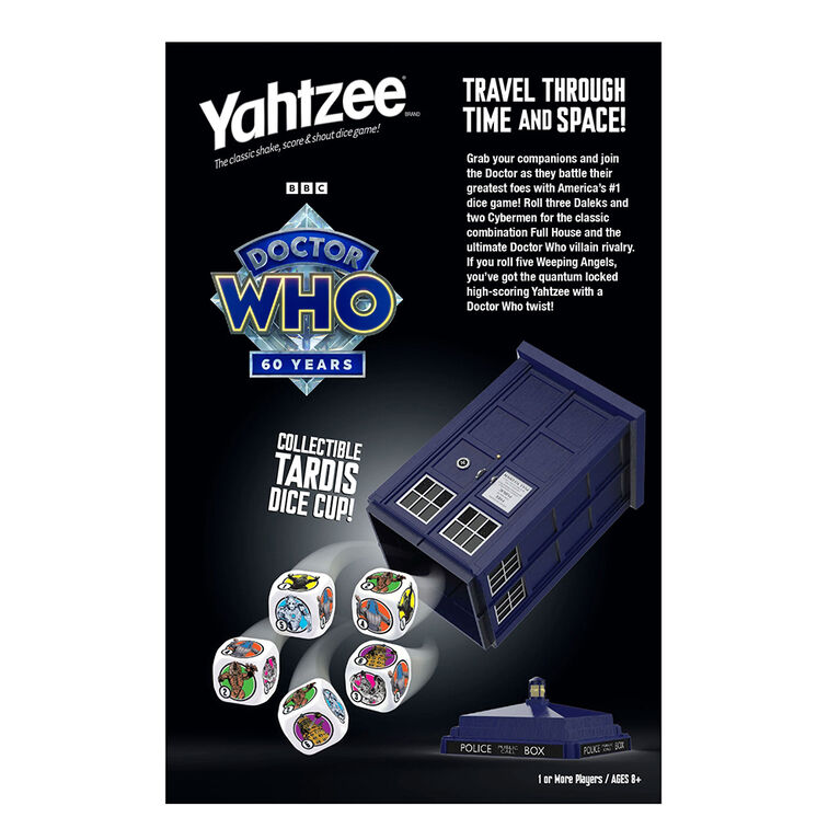USAopoly YAHTZEE: Doctor Who TARDIS 60th Anniversary - English Edition