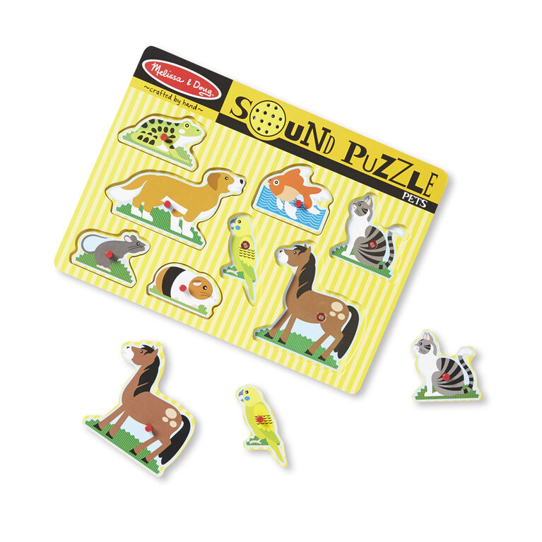 Melissa & Doug - puzzles sonores d'animaux - les motifs peuvent varier