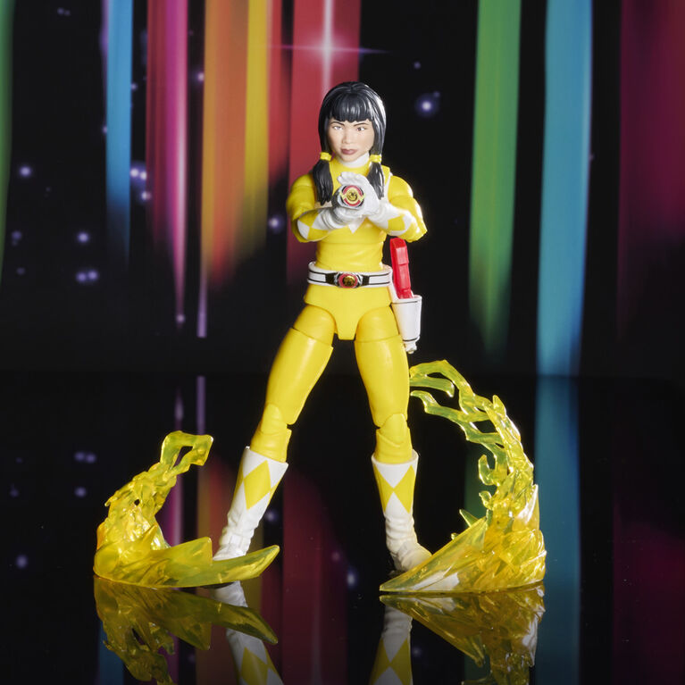 Power Rangers Lightning Collection Remastered, figurine articulée Mighty Morphin Ranger jaune de 15 cm