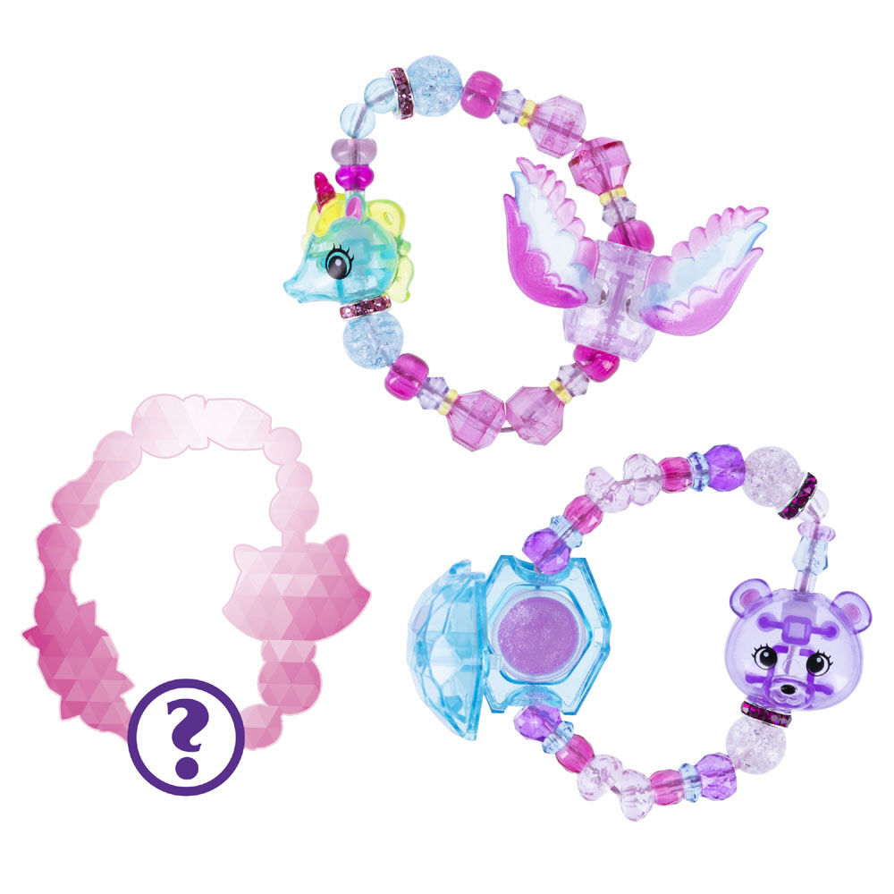 Twisty Petz Series 4 3 Pack Rainbowz Flying Unicorn Grizzle Bear and Surprise Collectible Bracelet Set