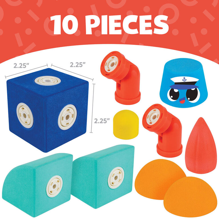 Blockaroo Magnetic Foam Blocks - Tugboat - English Edition