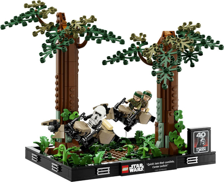 LEGO Star Wars Diorama de La poursuite en Speeder à Endor 75353 Ensemble de construction (608 pièces)