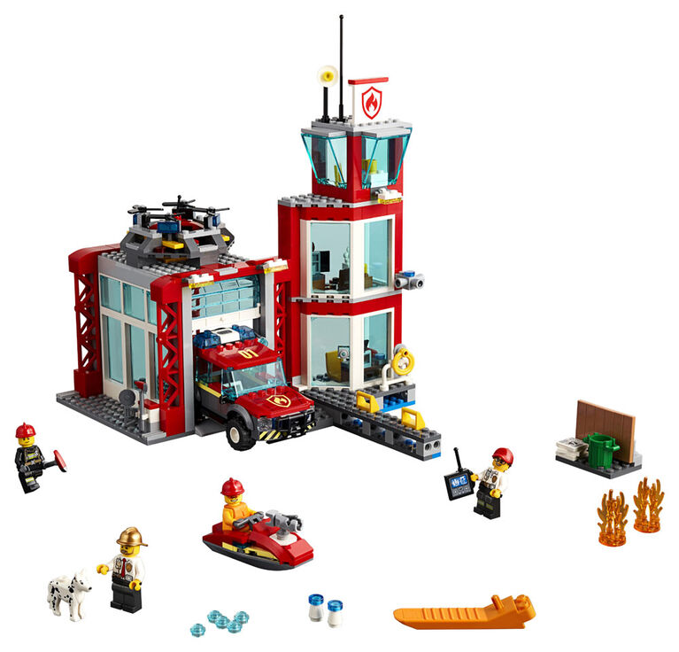 LEGO City La caserne de pompiers 60215 (508 pièces)