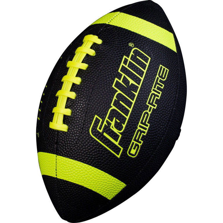 Ballon de football noir/néon Jr Grip Rite