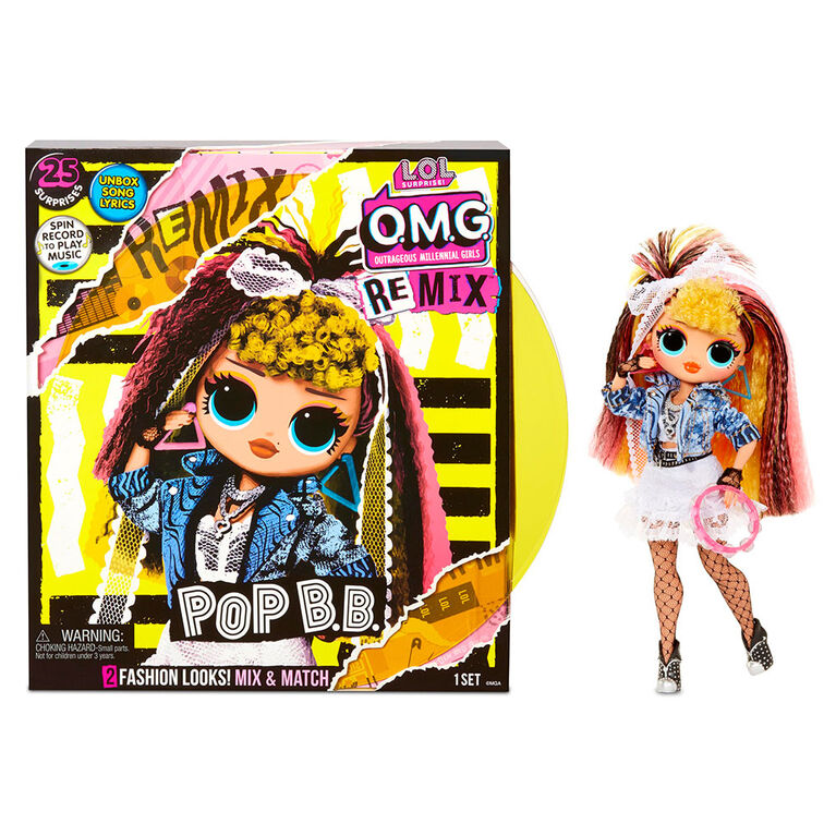 L O L Surprise O M G Remix Pop B B Fashion Doll 25 Surprises With Music Toys R Us Canada