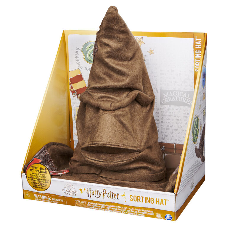 Wizarding World Harry Potter, Talking Sorting Hat with 15 Phrases for Pretend Play