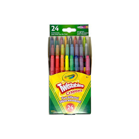 Crayons de cire Twistables effets amusants, 24 ct