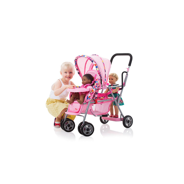 Poussette jouet Caboose de Joovy - rose.