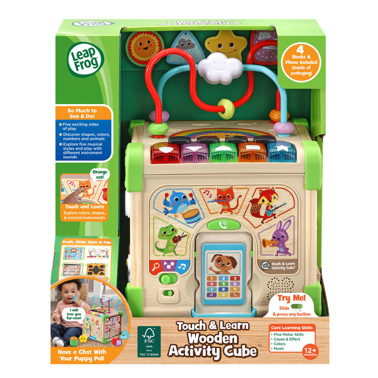 Busy Cube, Motor Skills Cube, Play Cube, Fitget Wooden Toy