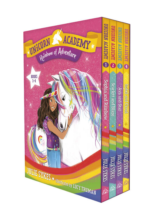 Unicorn Academy: Rainbow of Adventure Boxed Set (Books 1-4) - Édition anglaise