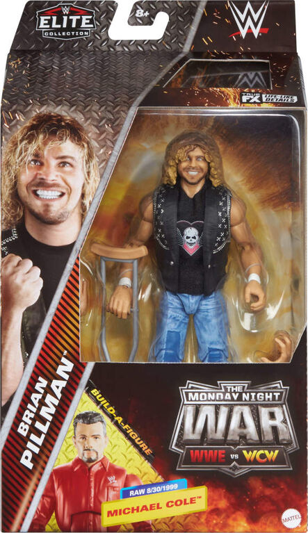 WWE-Figurine articul&eacute;e &Eacute;lite Brian Pillman Monday Night War-15cm