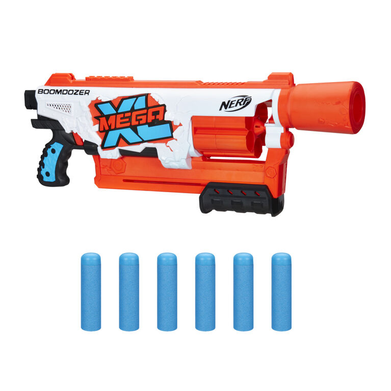 Nerf Mega XL, blaster à pompe Boom Dozer, fléchettes Nerf Mega les plus grosses