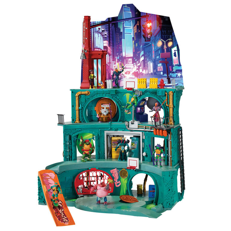 Rise of the Teenage Mutant Ninja Turtles - Epic Sewer Lair Playset - Exclusive - R Exclusive