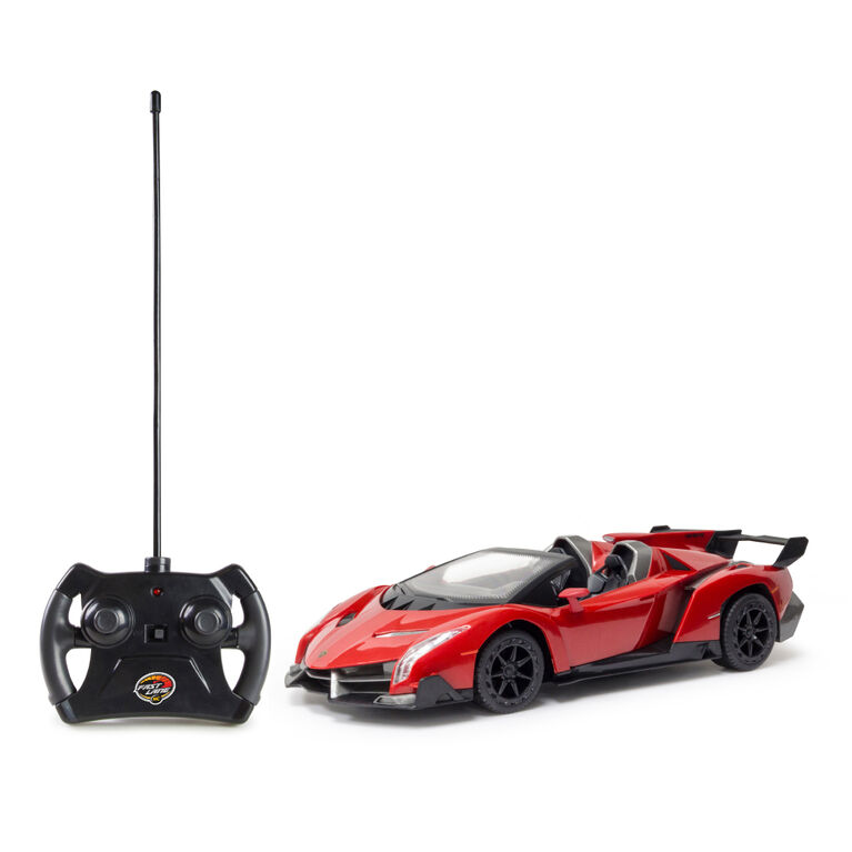 Fast Lane RC - Voiture de sport téléguidée 1:16 - Lamborghini Veneno 49MHz