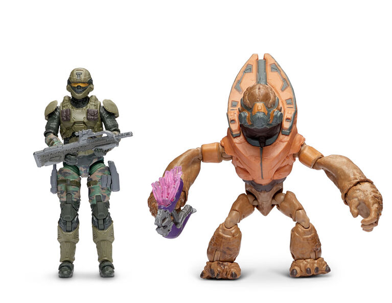 Halo – paquet de 2 figurines de 9,5 cm – UNSC Marine B vs Grunt Conscript