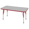 ECR4Kids 24x48" Rectangular Table - Grey