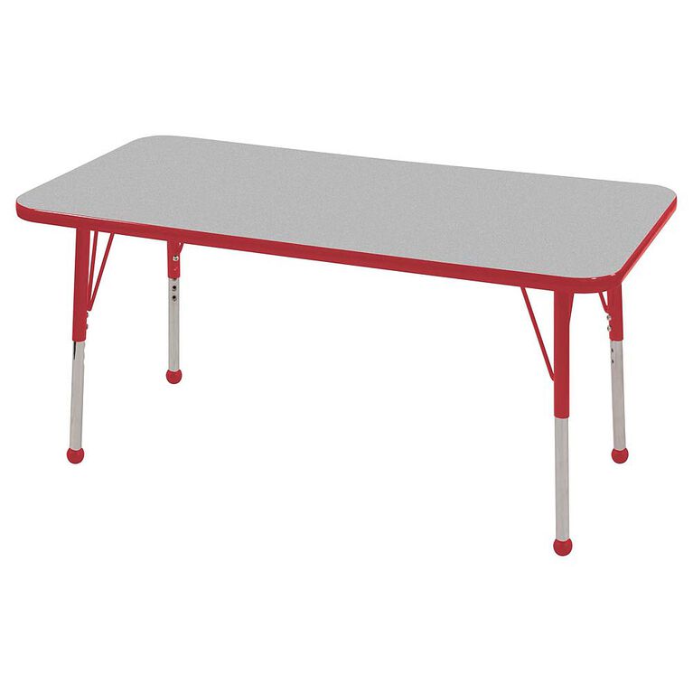 ECR4Kids 24x48" Rectangular Table - Grey
