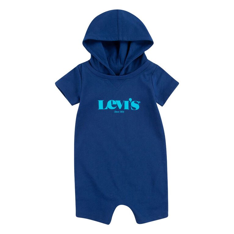 Levis Hooded Graphic Romper - Estate Blue