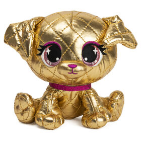 GUND P.Lushes Designer Fashion Pets Limited-Edition Goldie La'Pooch Puppy Premium Stuffed Animal, Gold and Pink, 6"