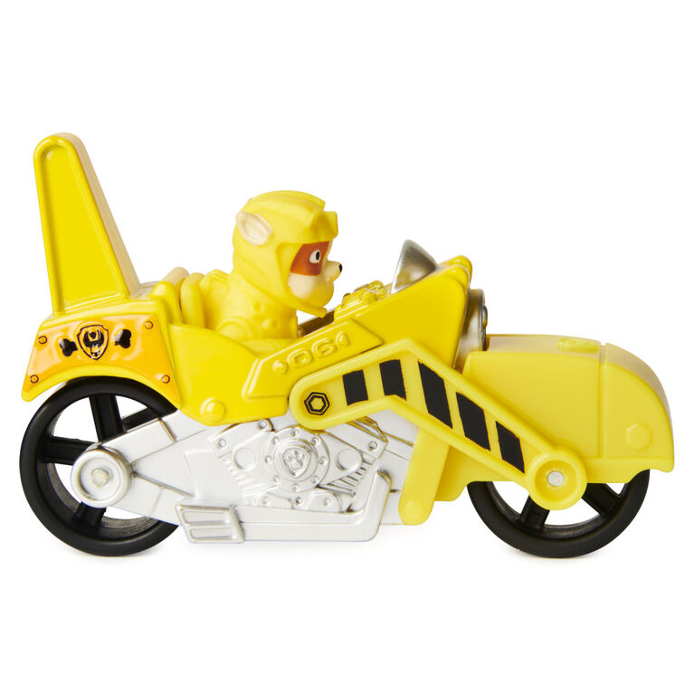 PAW Patrol, Véhicule Ruben en métal moulé True Metal à collectionner, Série Moto Pups à l'échelle 1:55