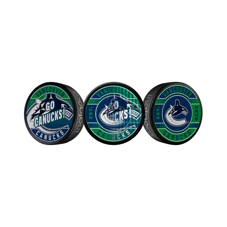NHL Vancouver Canucks lenticular design puck